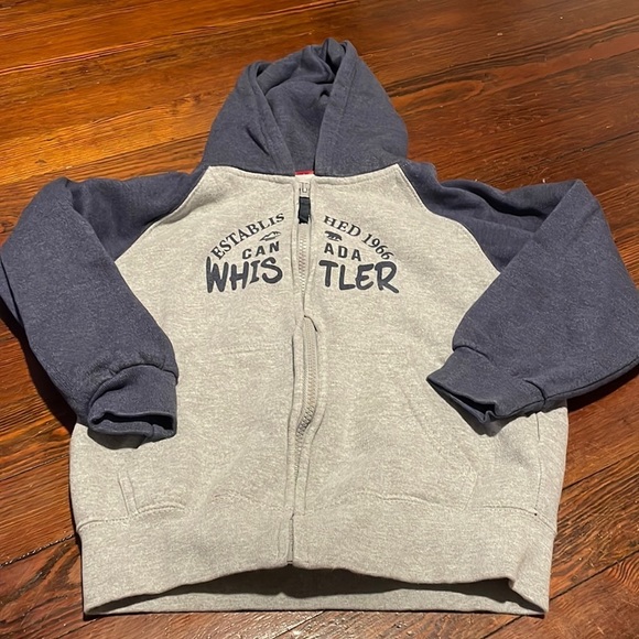 Northern Souvenirs Kid’s Blue and Gray Zip Up Hoodie Size 8